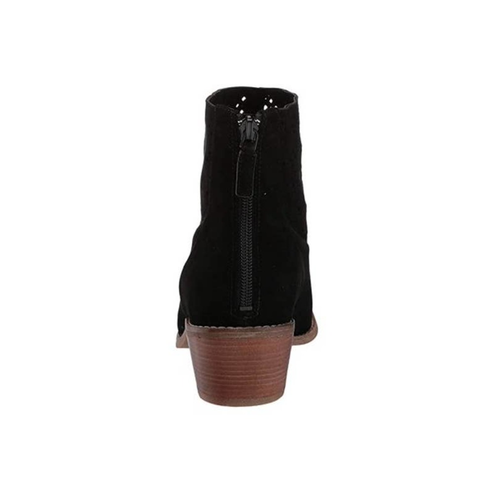 NEW COLE HAAN BLACK SUEDE LASER CUT OUT ANKLE BOOTIE - SIZE 8 - Picture 5 of 11